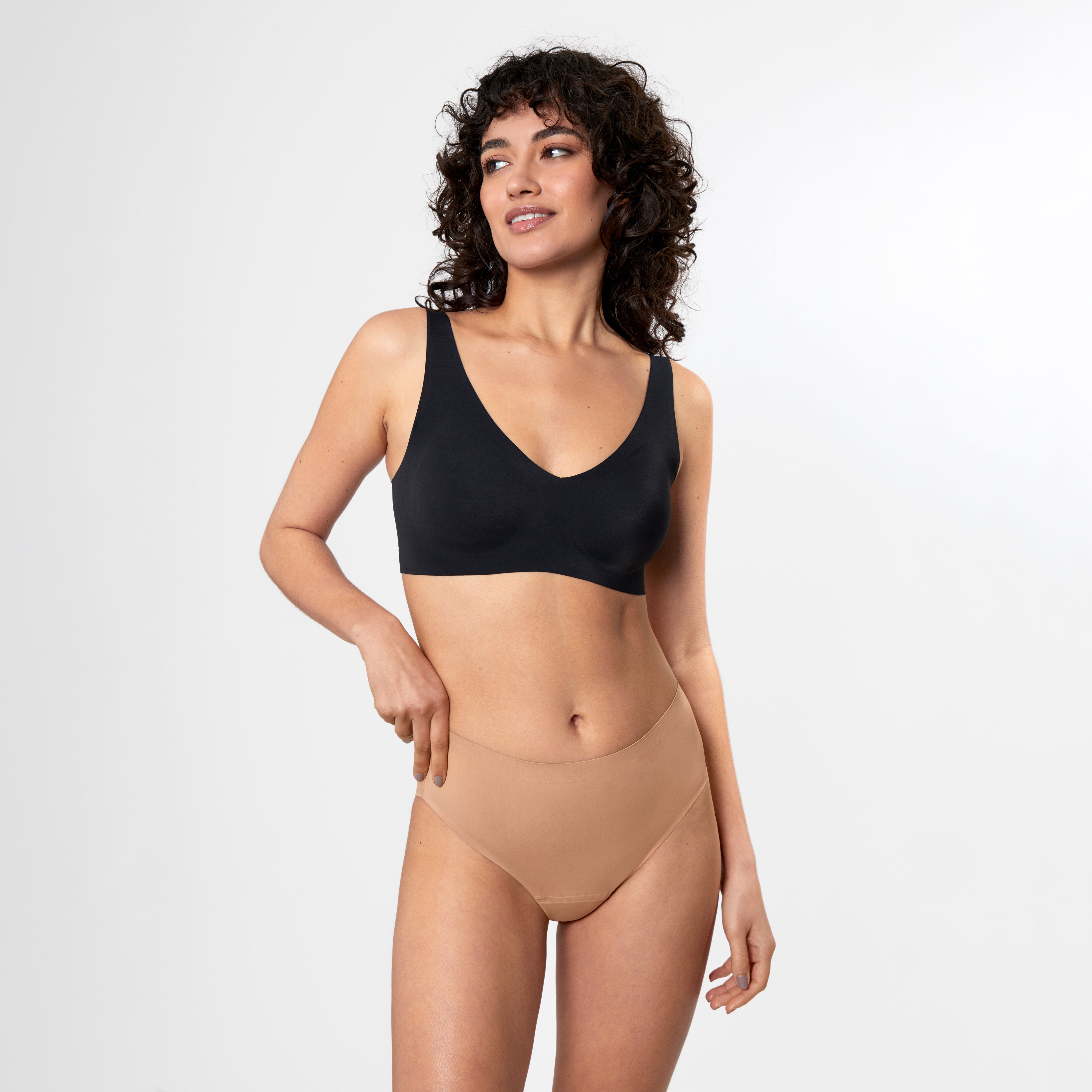 Period panties NOLA seamless caramel period underwear biocide