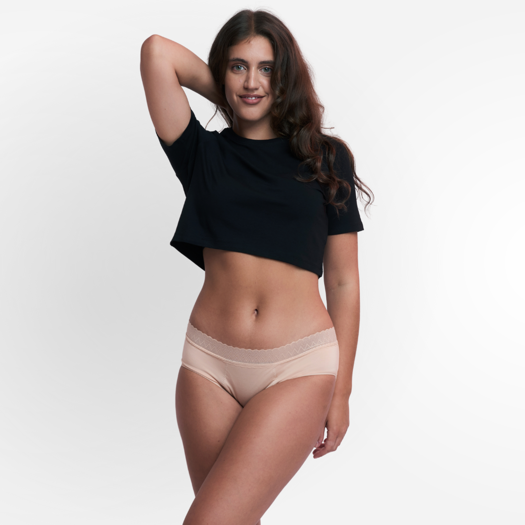 Periodenunterwäsche Period Panty - VIKA Hipster - karamell femtis
