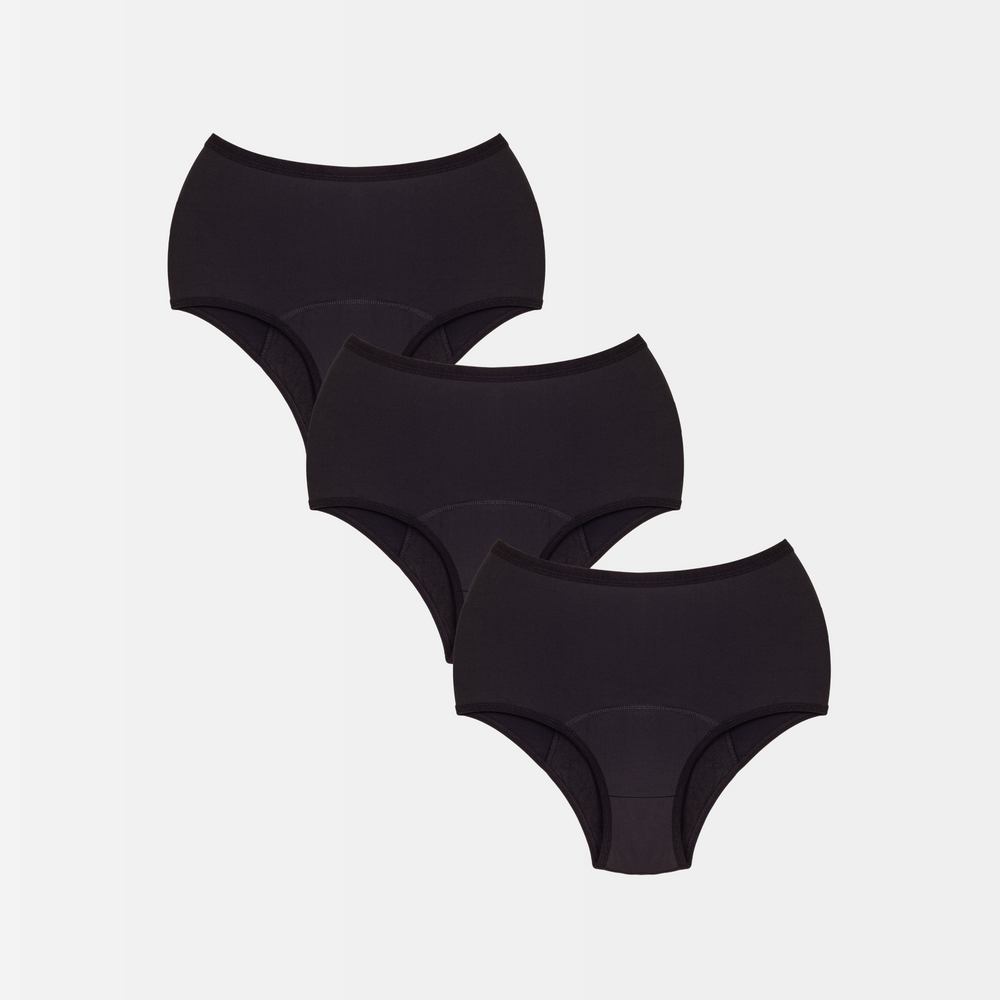 Period Panty Set: 3x JULE Ultra Strong - schwarz