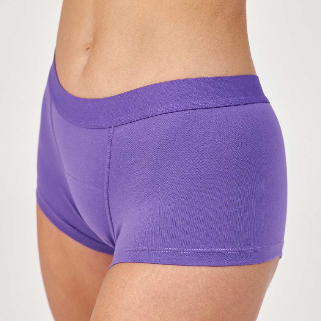 Periodenunterwäsche Perioden Shorts - JUNO - lila femtis