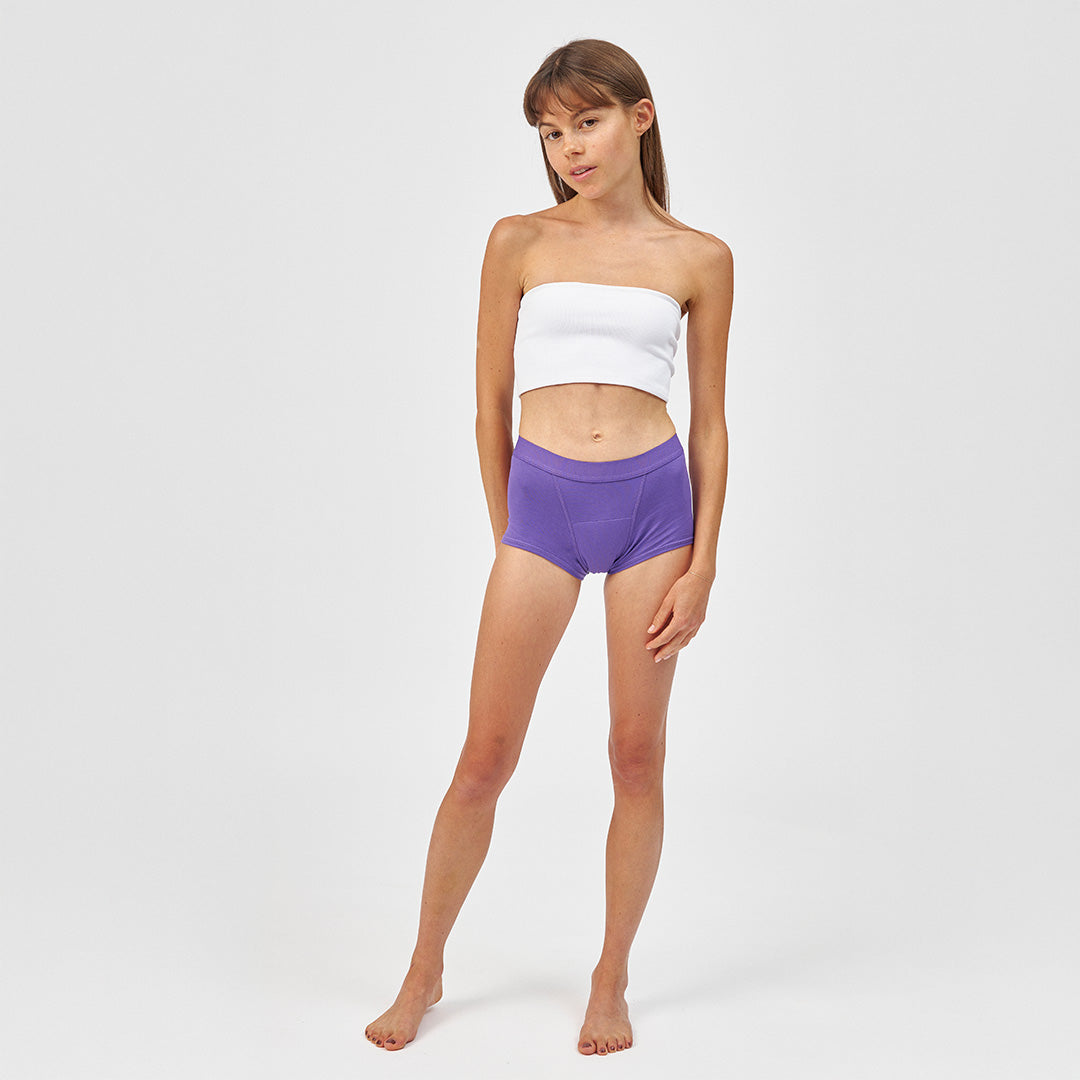 Teen Period Shorts - JUNO - purple