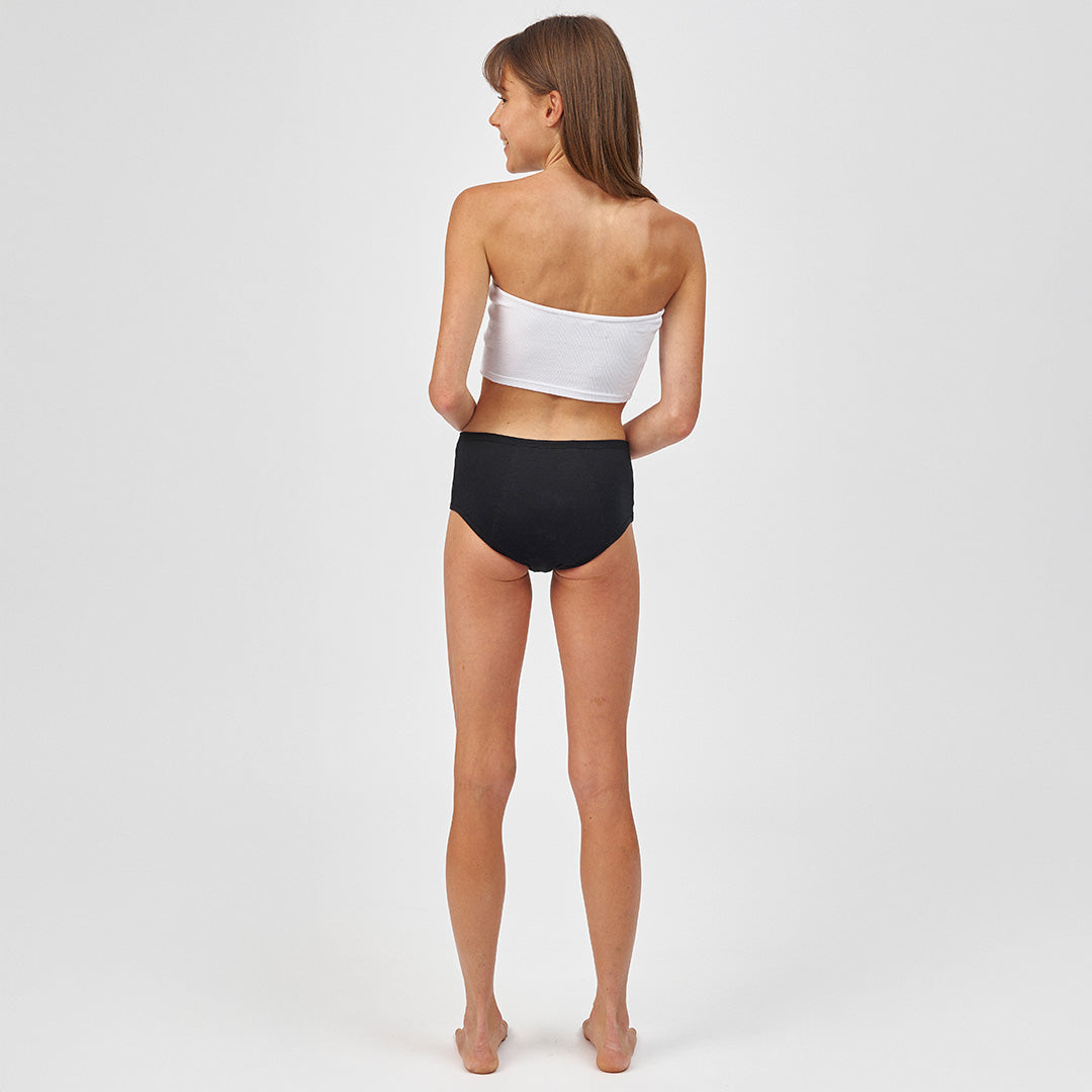 Teen Period Panty - LENE Hipster - schwarz - 146 / Schwarz