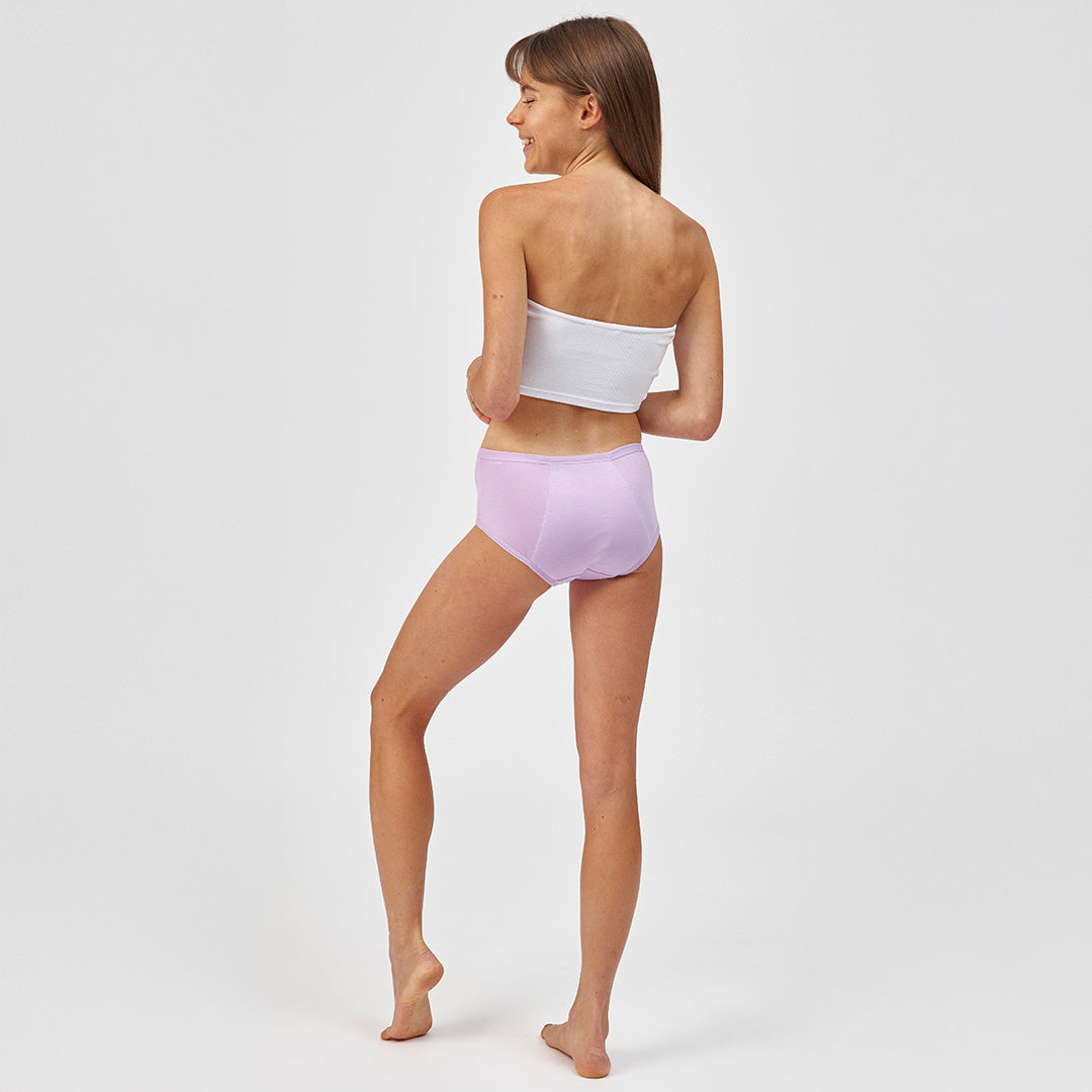 Periodenunterwäsche Teen Period Panty - LENE Hipster - flieder femtis